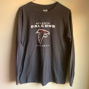 NFL Atlanta Falcons Football Long Sleeve Shirt Dark Grey